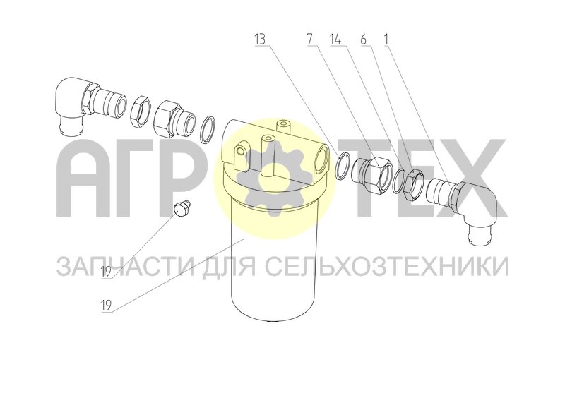 Чертеж Фильтр ГСТ (101.09.01.800)